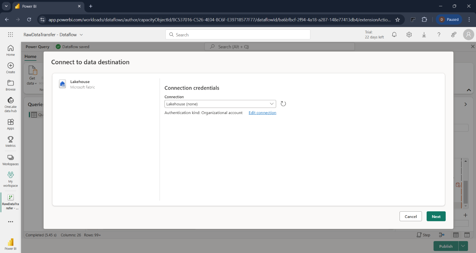 Assessment Data Transfer Set-up for Power BI