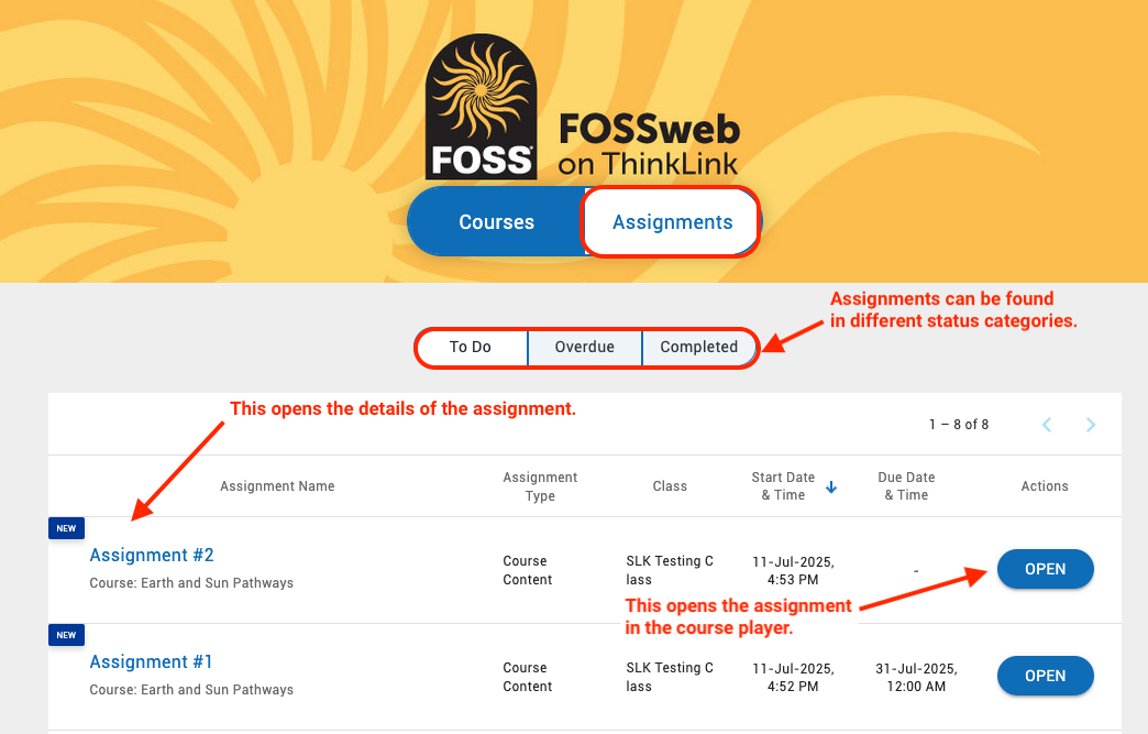 How Can FOSS Students Interact with the Site?