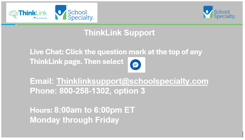 ThinkLink Support