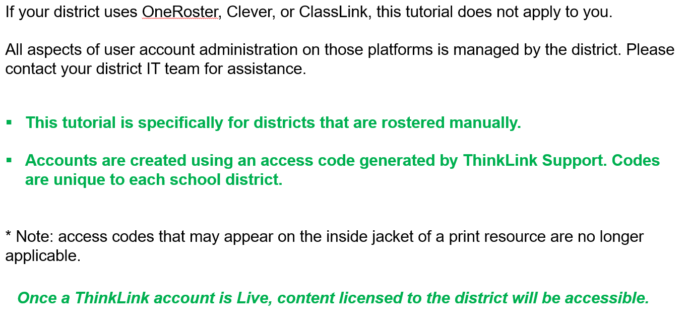 Creating Your ThinkLink Account Using Google